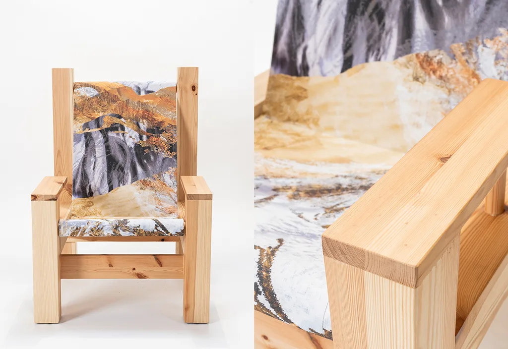 Bespoke furniture created for SQ Bailli. Lincoln Magma chair – KRJST studio