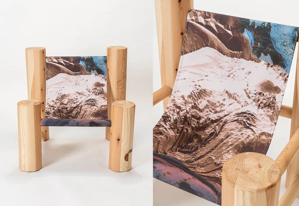 Bespoke furniture created for SQ Bailli. Chilean Rocca-Log chair – KRJST studio