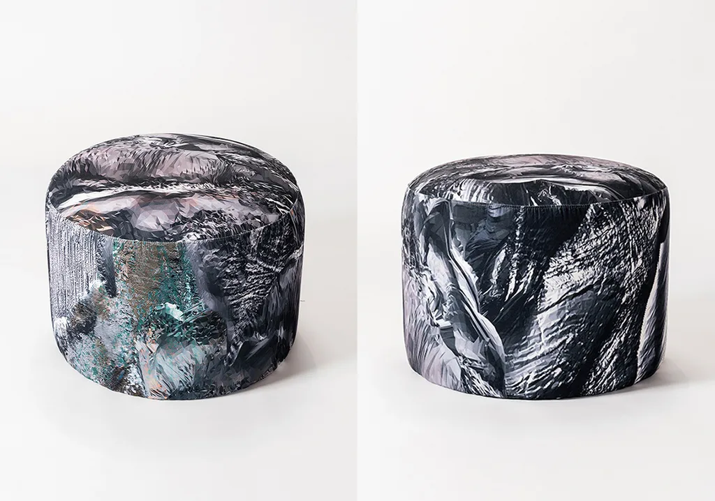 Bespoke furniture created for SQ Bailli. Rocca Pouf footstool. – KRJST studio