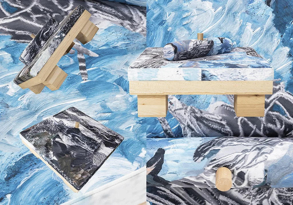 Bespoke furniture created for SQ Bailli. Bench seats, 2020. – KRJST studio