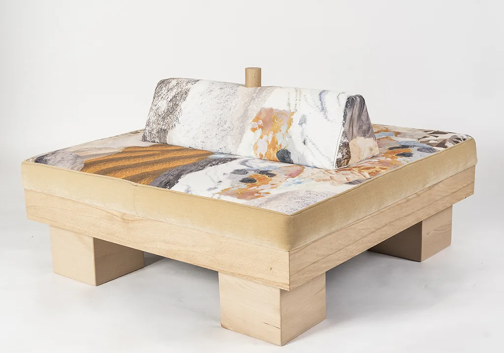 Bespoke furniture created for SQ Bailli. Sahara bench seat. – KRJST studio