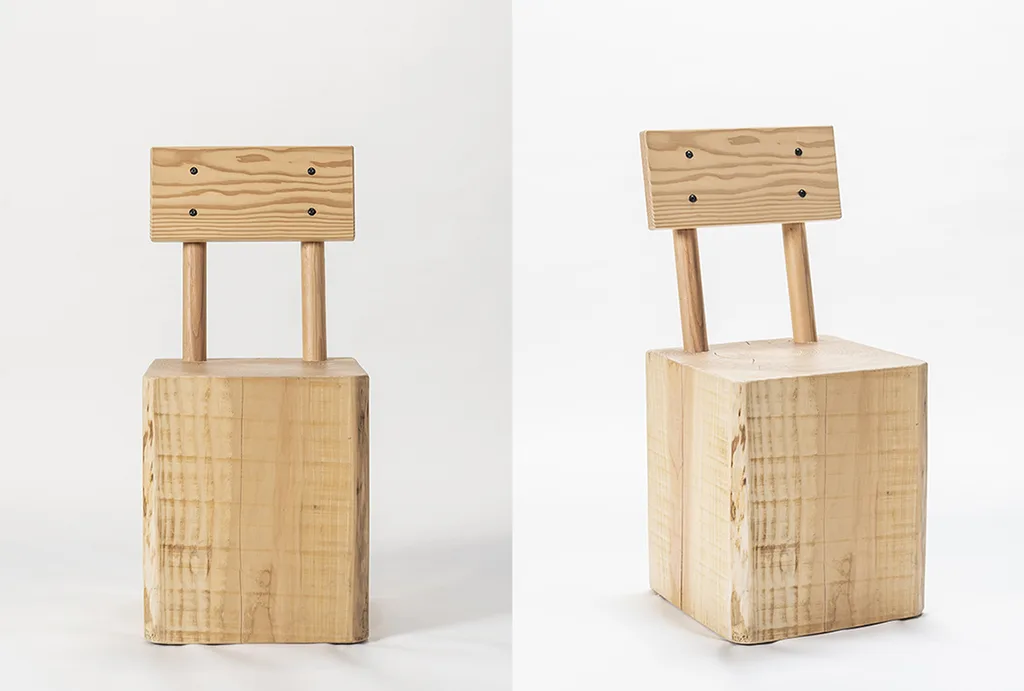 Bespoke furniture created for SQ Bailli. Truncus Nude chair, 2020. – KRJST studio