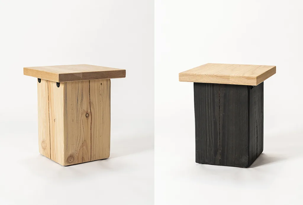 Bespoke furniture created for SQ Bailli. On the left : Truncus Nude stool. On… – KRJST studio