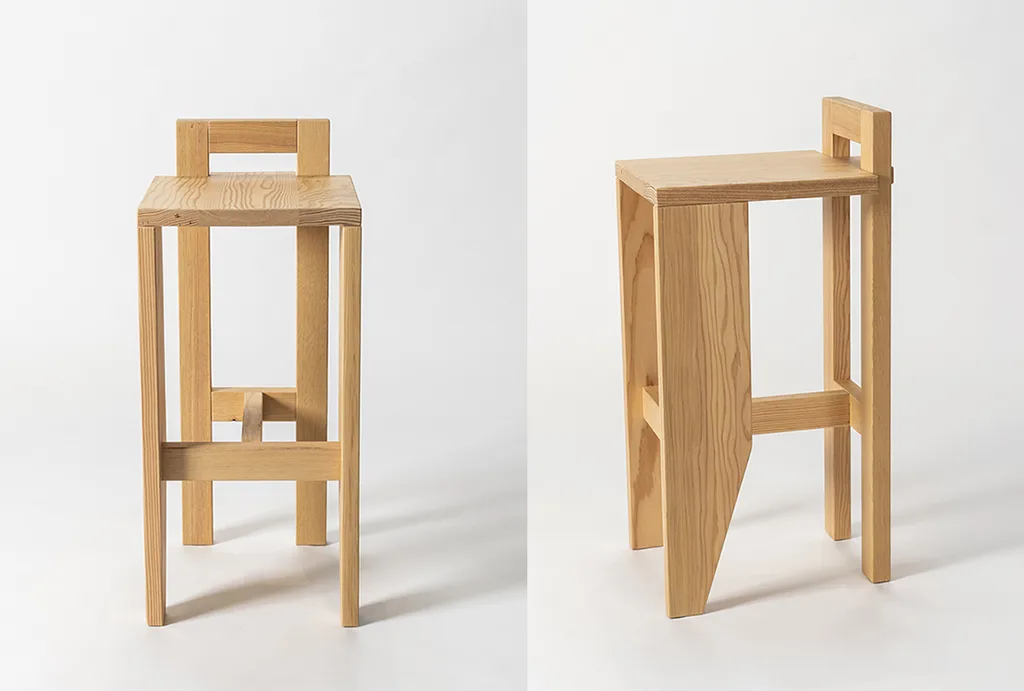 Bespoke furniture created for SQ Bailli. Truncus Aer tall stool. – KRJST studio