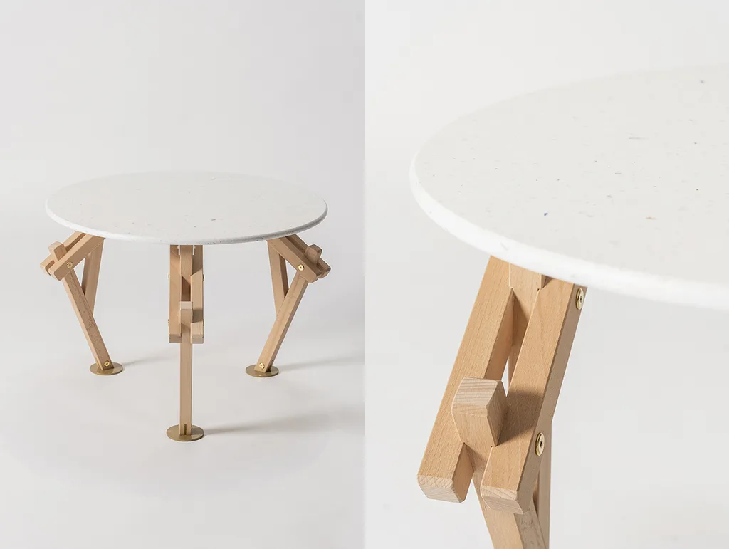 Bespoke furniture created for SQ Bailli. Caelifera White table. – KRJST studio